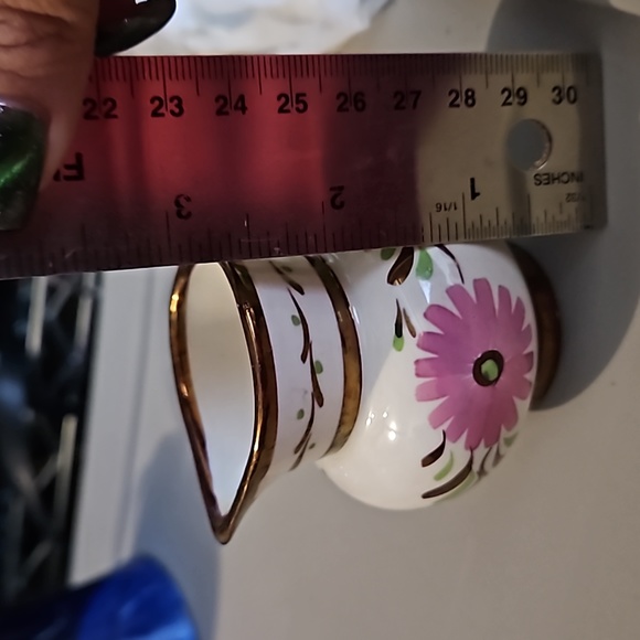 Gray's Pottery Stoke-on-Trent England Hand Painted Luster Mini Creamer Floral - Picture 7 of 7